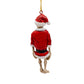 Skeleton Santa Ornament