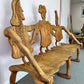 1980 Andrew Willner Three Person Bench/Signed and dated