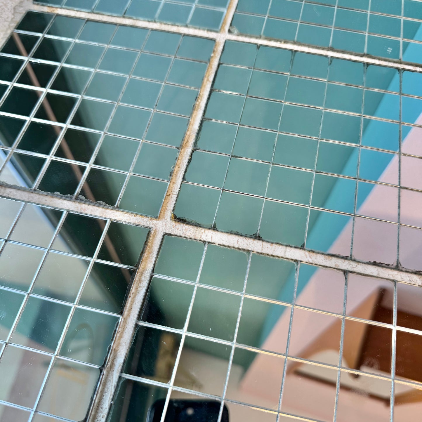 Set of 6 Vintage Mirrored Mini Placemats