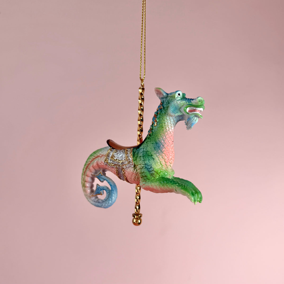 Resin Carousel Dragon Ornament