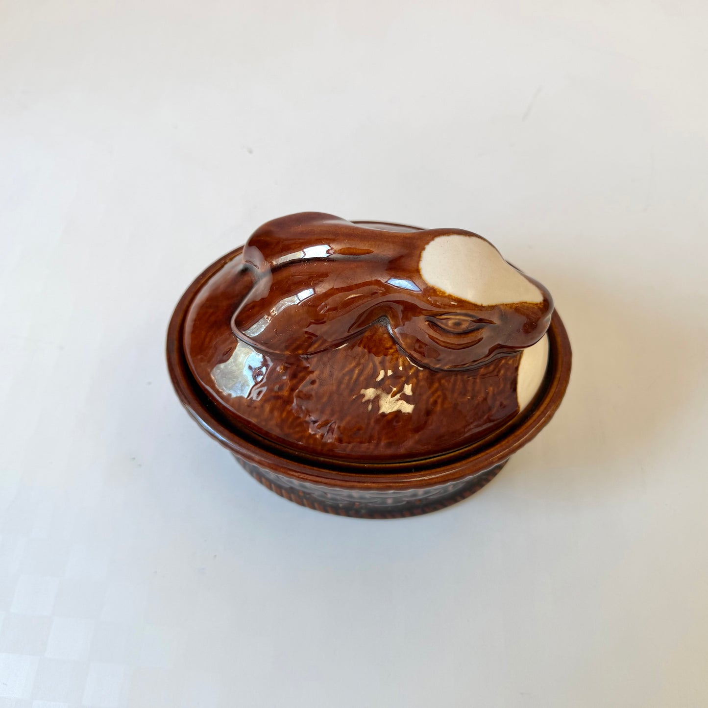 Vintage GEO Ceramic Rabbit Tureen Serving Dish