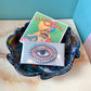 Vintage Colorful Murano Style Hand Blown Glass Bowl