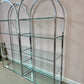 Vintage DIA Style Chrome and Glass Arched Etagere/item