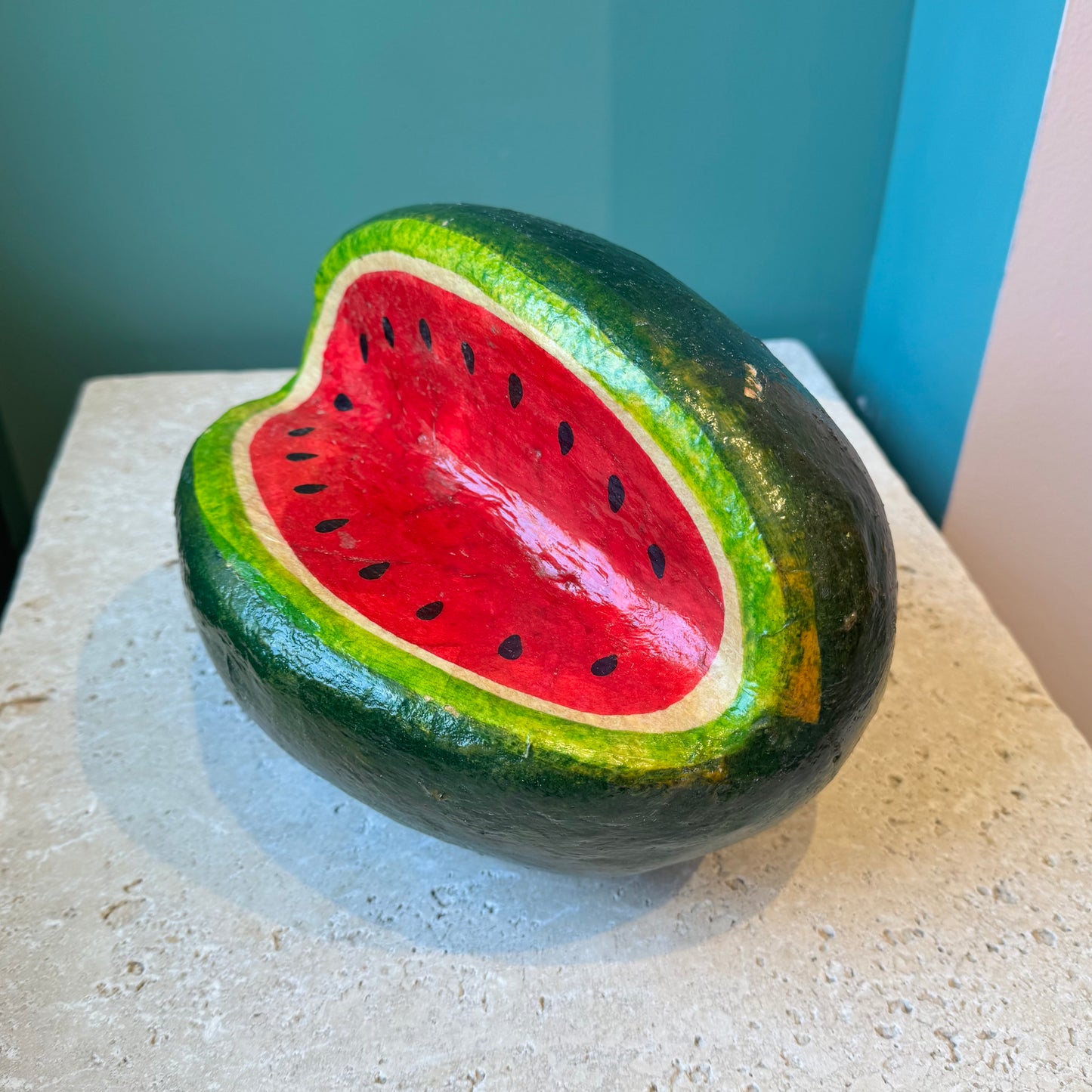 Vintage Mexican Papier Mache Watermelon