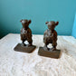 Pair of Vintage Brass Standing Bear Bookends