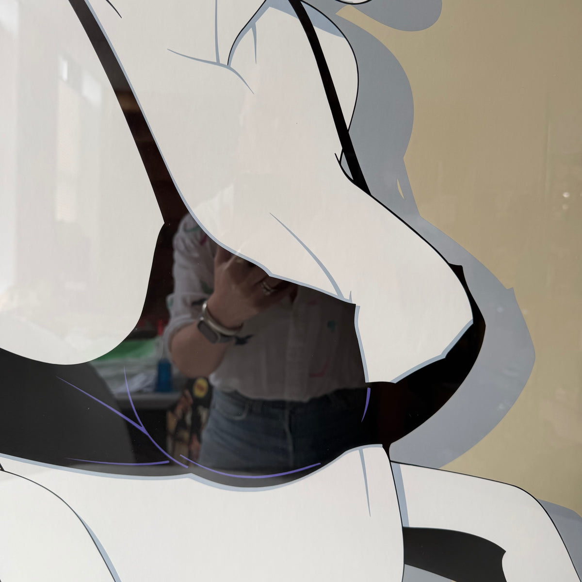 Vintage Framed "The Playboy Portfolio" Serigraph Print by Patrick Nagel