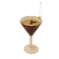 4" Glass Espresso Martini Ornament