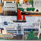Vintage Framed 1989 "London" Poster by Christopher Rogers