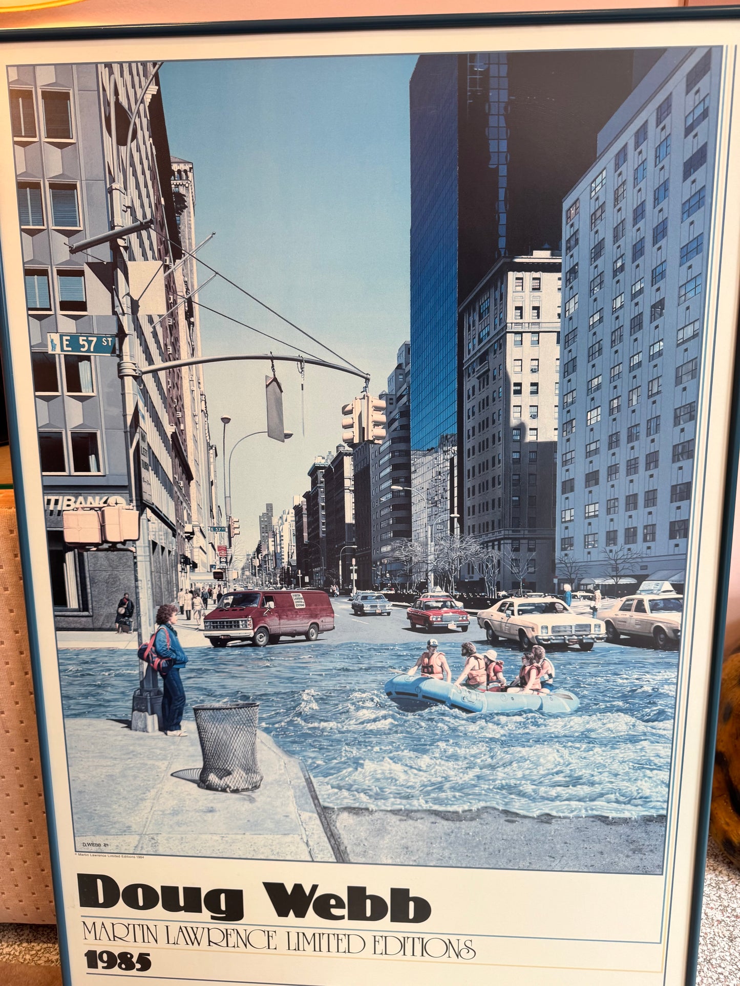 Vintage "Urban Development 2" Print Poster by Doug Webb 1985