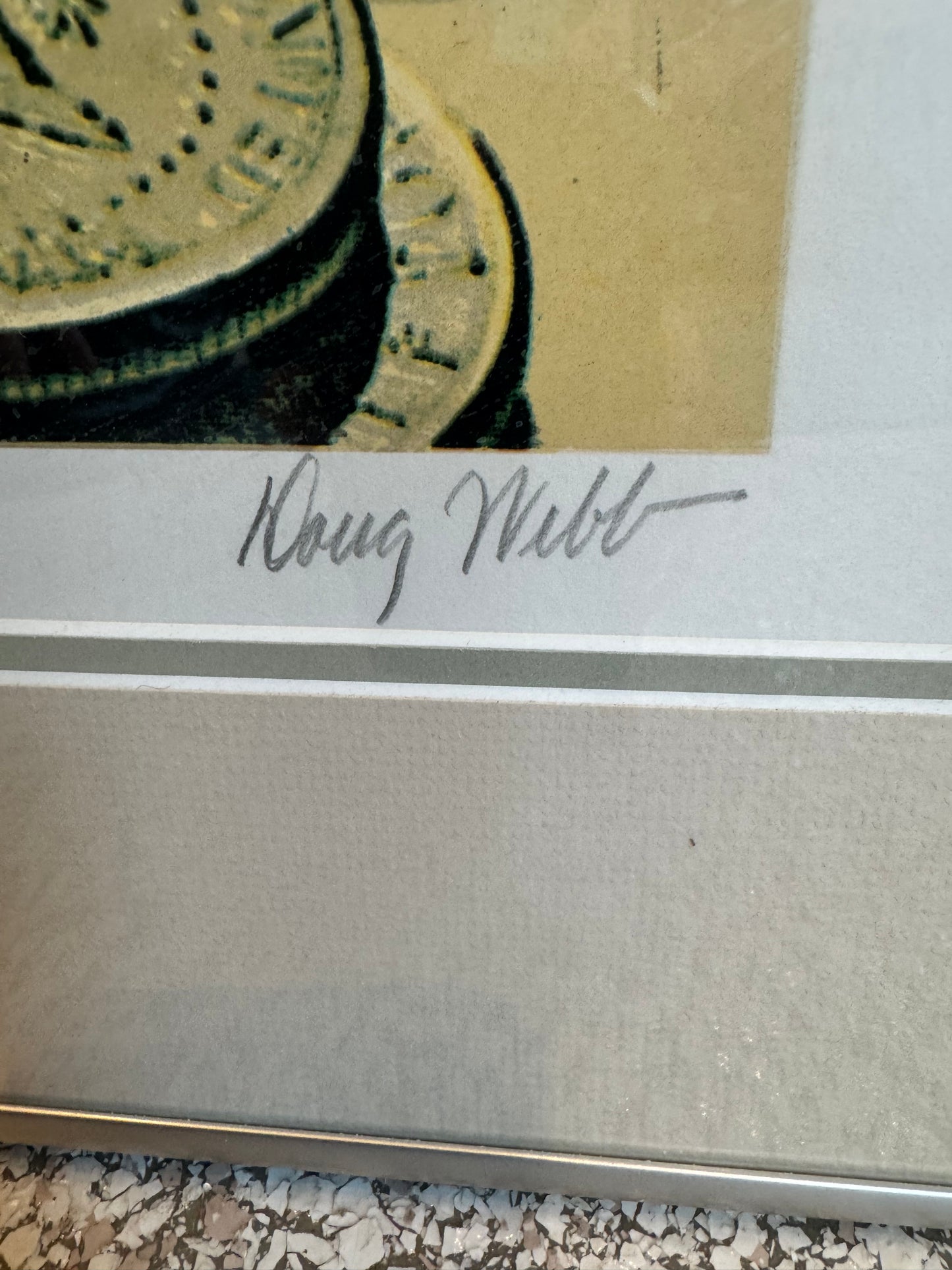 Vintage Limited Edition Serigraph Titled "Face Value" 1989 Signed and Numbered by Doug Webb