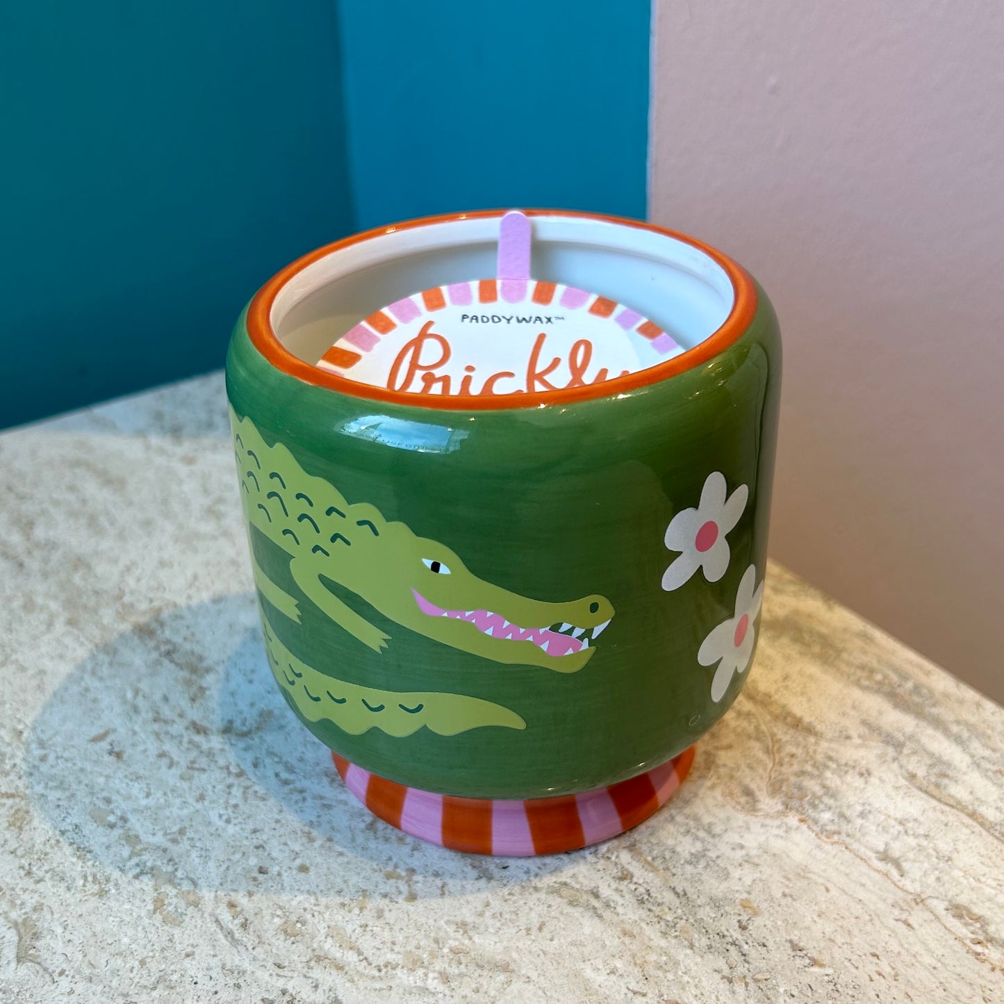 'A DOPO' Hand Painted Ceramic Candle by Paddywax