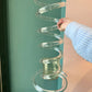 Mid Century Spiral Lucite Umbrella Stand by Dorothy Thorpe (as is)