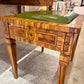 Vintage Carlton House Style Marquetry Writing Desk and Stool