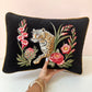 Velvet Embroidered Leopard Pillow by Myth & Thread
