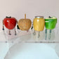 Vintage Set of 4 Apple Themed Shelf Sitters