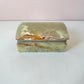 Vintage Green Onyx Hinged Box