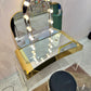 1980's Light Up Lucite Vanity and Stool by Hill Manufacturing