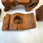 Vintage Wooden Cat & Mouse Puzzle Desk Organizer by Richard Rothbard