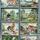 Vintage 1950's Original Paint by Numbers Screen/Room Divider