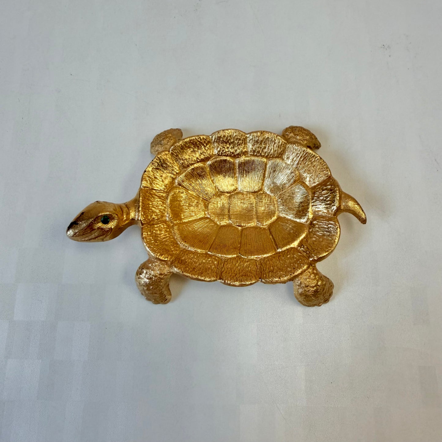 Vintage Gold Tone Turtle Trinket/Ring Dish