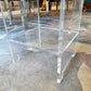 Vintage 3 Tier Lucite Shelf/Side Table