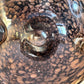 Vintage Black and Metallic Copper Murano Glass Bowl