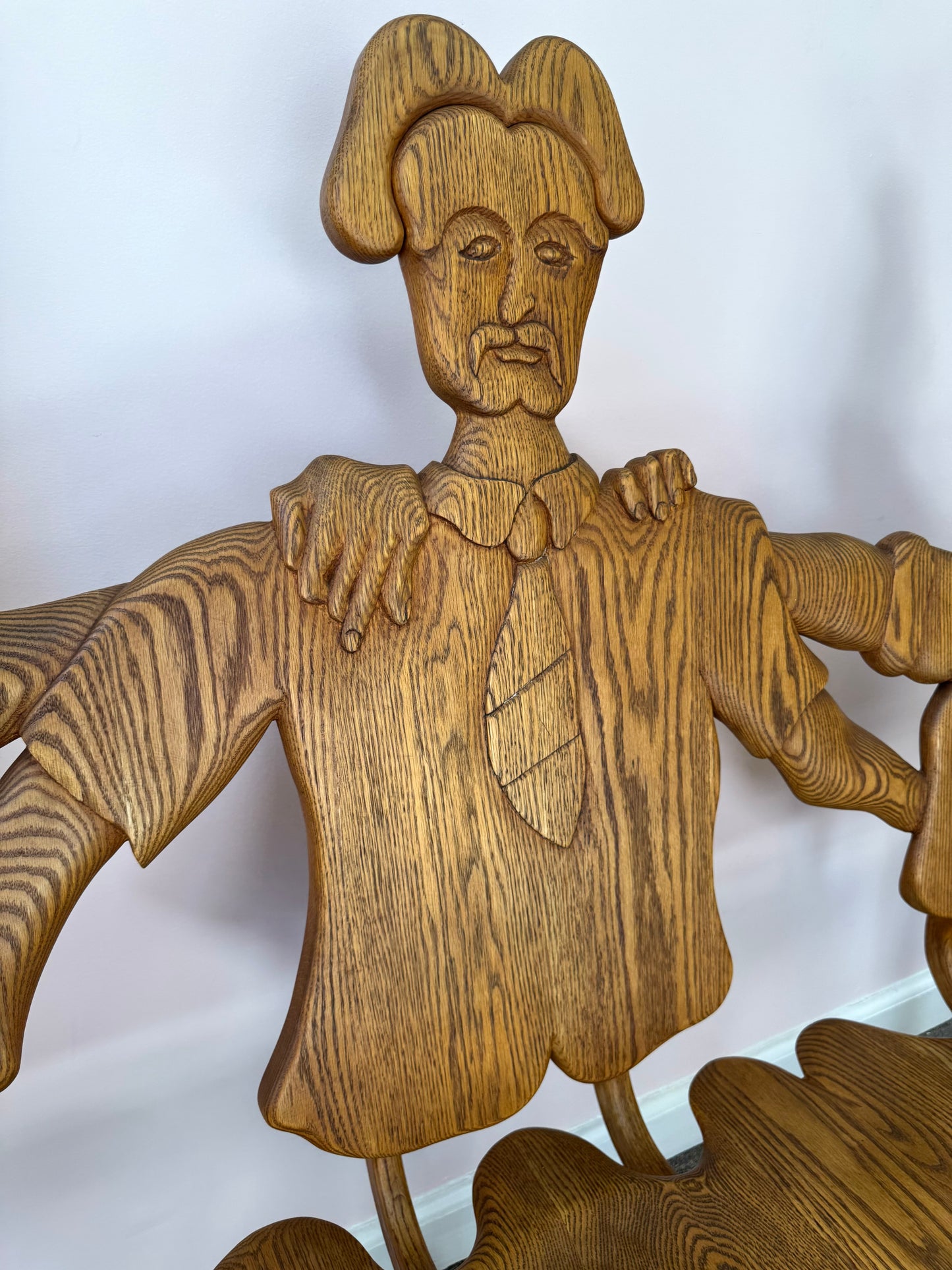 1980 Andrew Willner Three Person Bench/Signed and dated