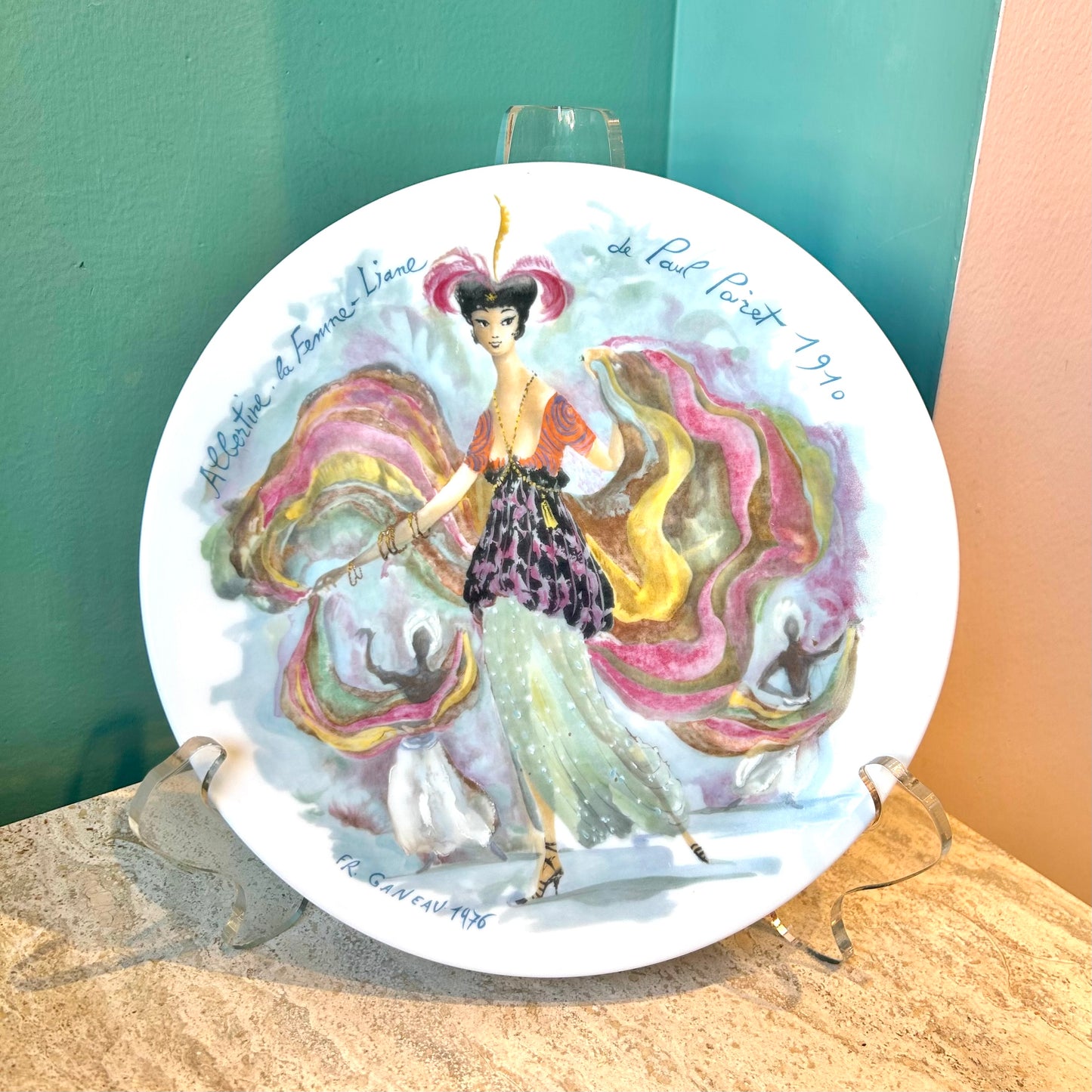 Set of 4 Vintage Porcelain “Women of the Century” Plates