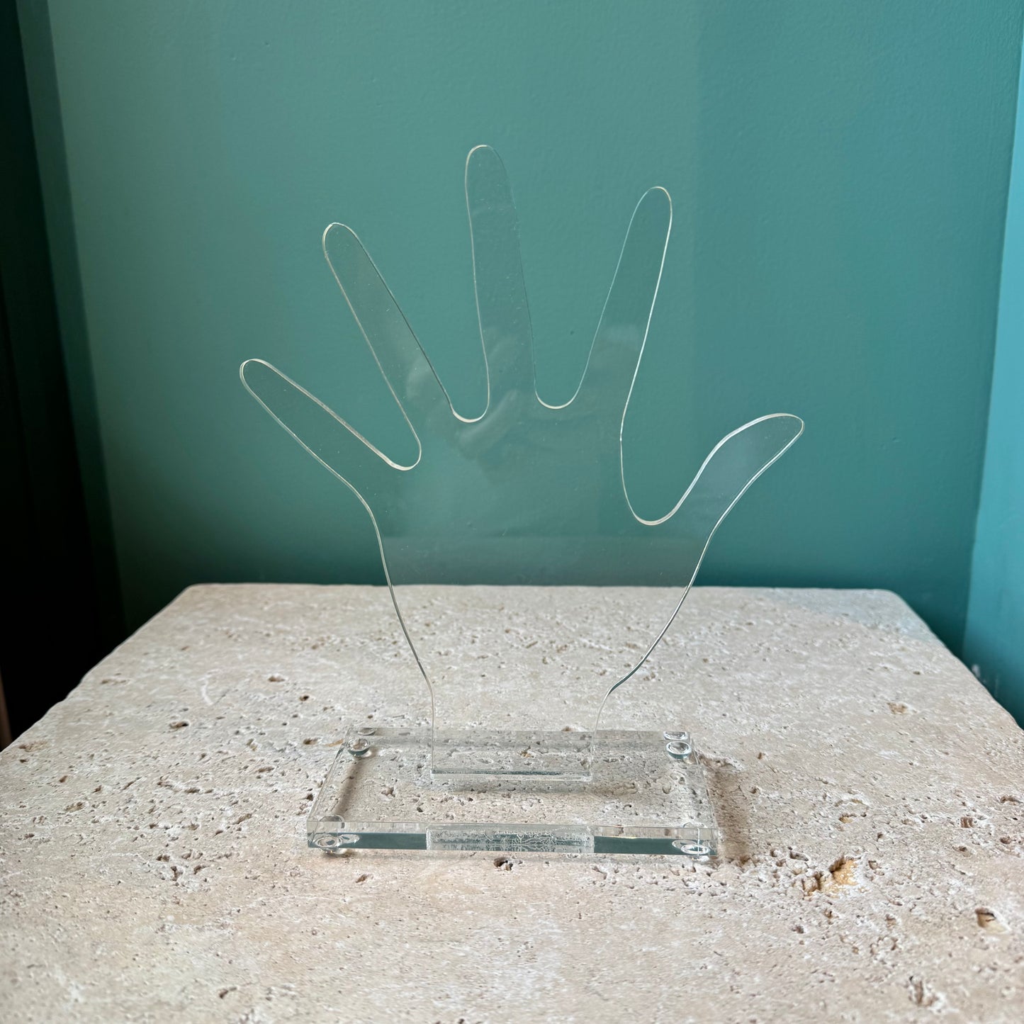 Vintage Acrylic Hand Jewelry Display Stand