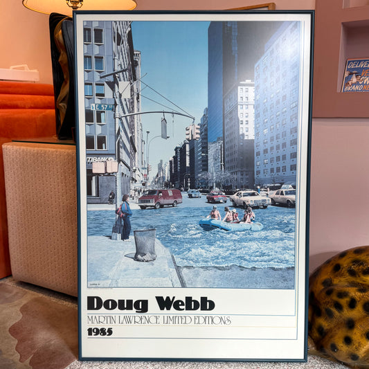 Vintage "Urban Development 2" Print Poster by Doug Webb 1985