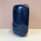 Vintage Art Deco Style Dark Blue Ceramic Vase
