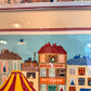 Framed Vintage ‘Park D’Amusement’ Limited Edition Serigraph by Claudine-Signed/Numbered