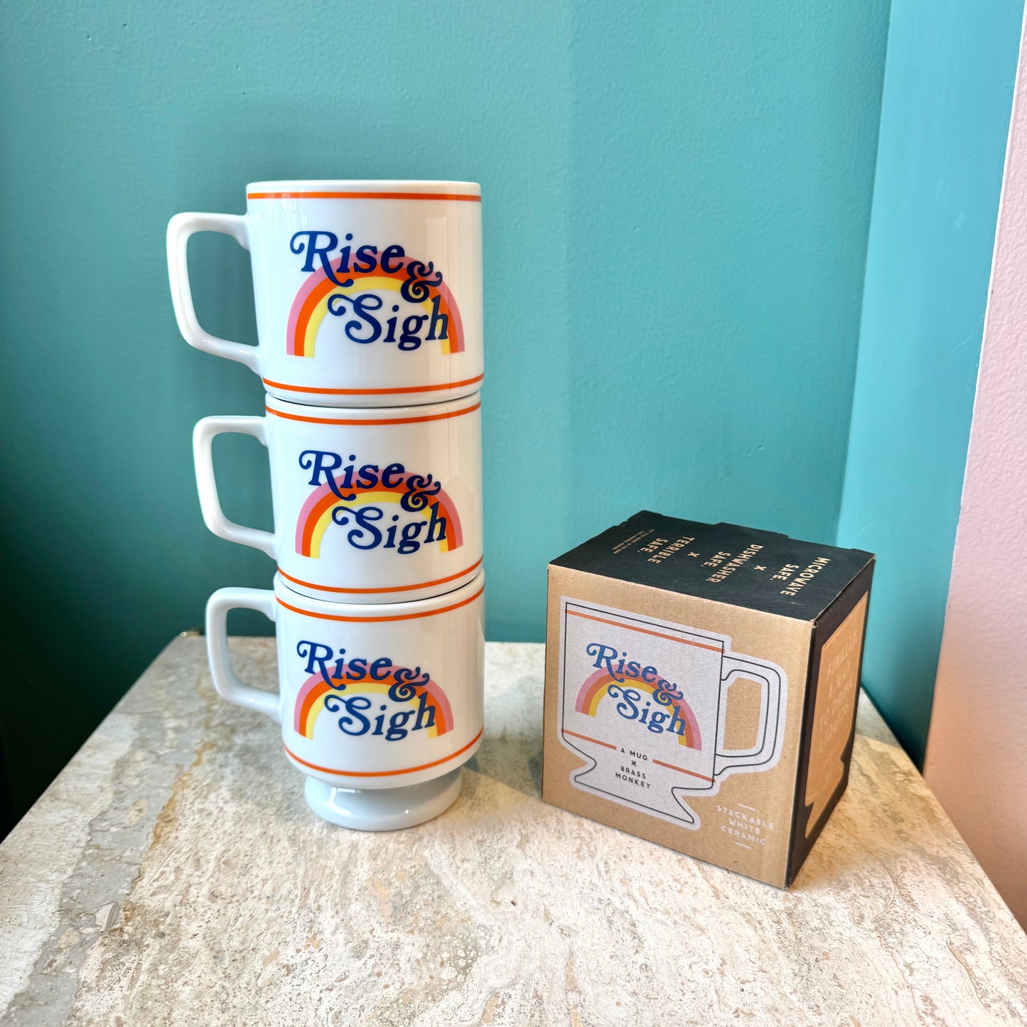 Rise & Sigh Pedestal Mug