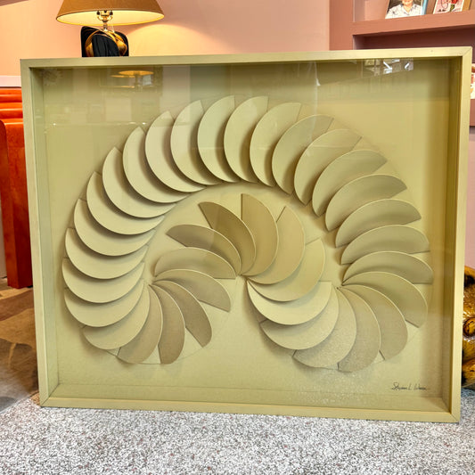 Vintage 1970's Framed 3D Artwork by Stephen L. Winer for Greg Copeland Inc.
