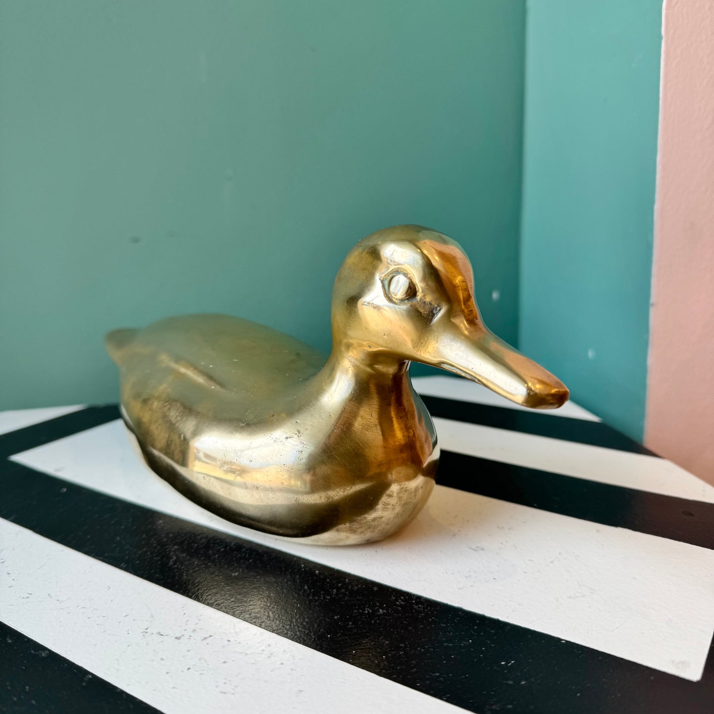 Vintage Brass Duck
