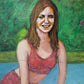 Vintage Original Framed “Bather by the River” Artwork