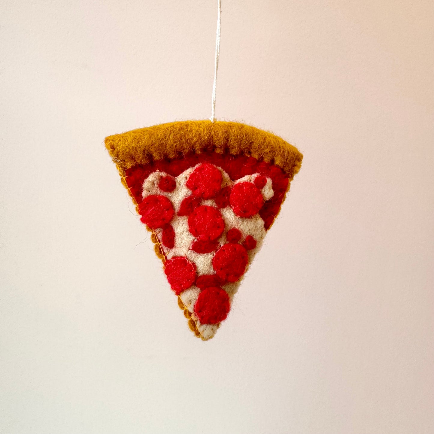 Felt Pizza Ornament