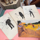 Vintage 1991 Original Artwork Titled "The Tickets Will Sell Like Hotcakes" by Juan Cardozo