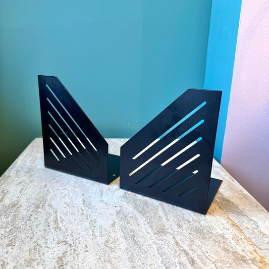 Pair of Vintage Metal Grill Bookends