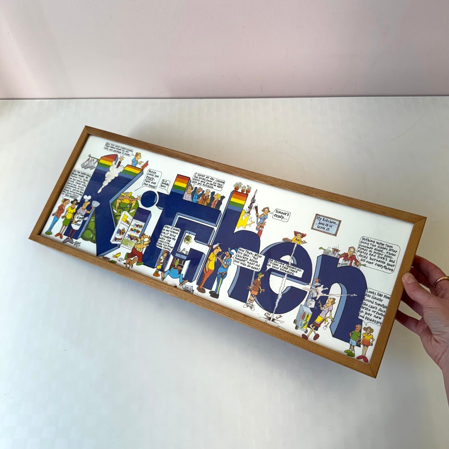 Vintage Framed “Kitchen” Print by Peter Mulcahy of Peter Prints C.1981