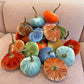 Small Handmade Velvet Pumpkins
