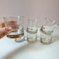 Vintage Mid-Century Georges Briard Textured Dot Rocks Glasses- Set of 6
