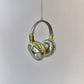 Headphone Glass Ornament