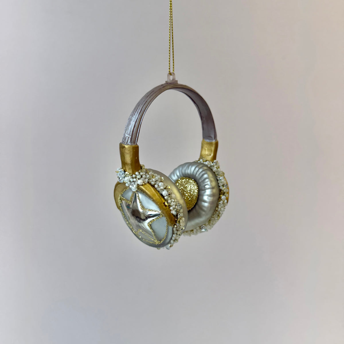Headphone Glass Ornament