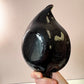 Vintage Black and Silver Leaf Millefiori Murano Glass Bowl