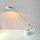 Vintage Postmodern White Cantilevered Arm Adjustable Desk Lamp