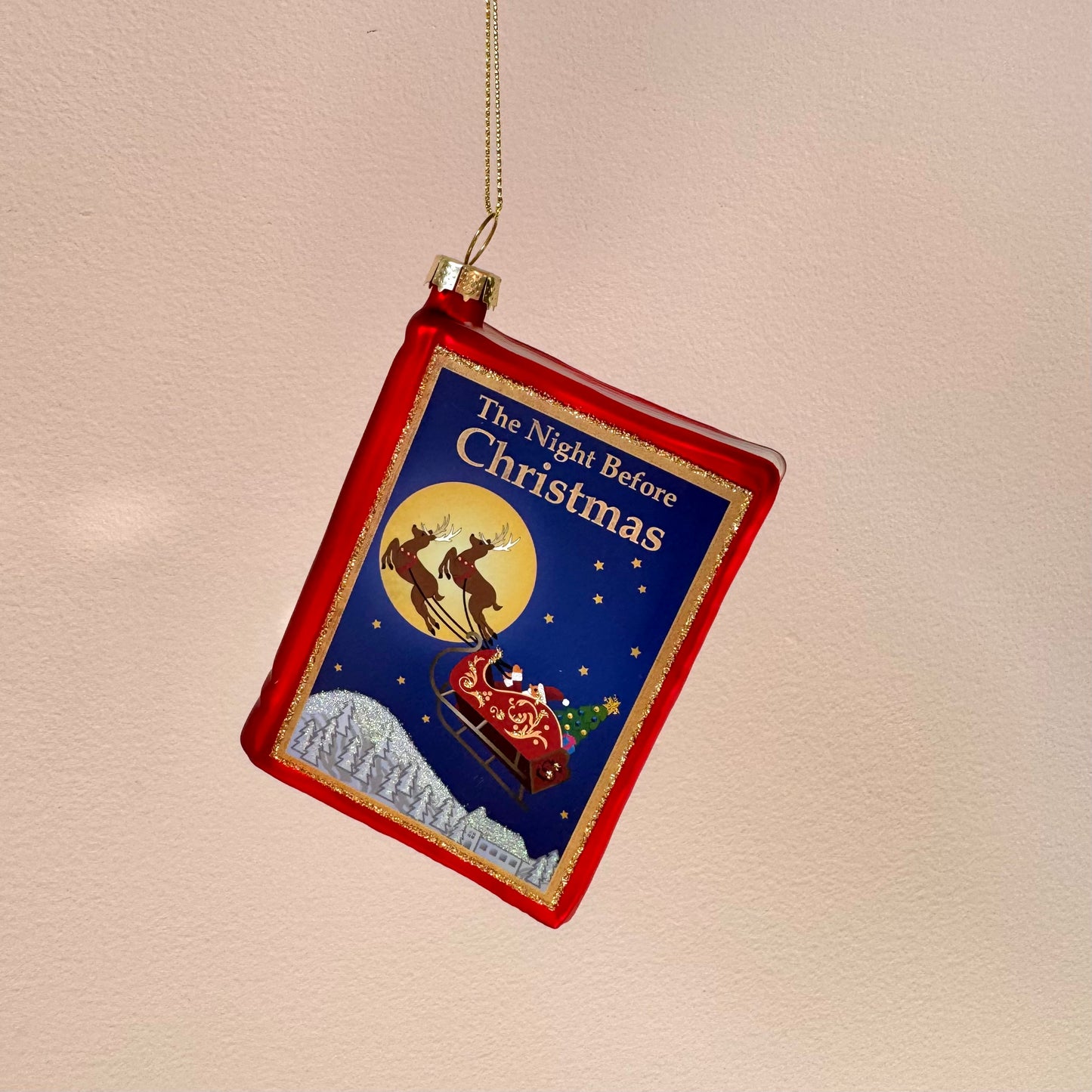 Night Before Christmas Book Ornament