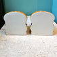 Vintage Ceramic Hamburger Bookends