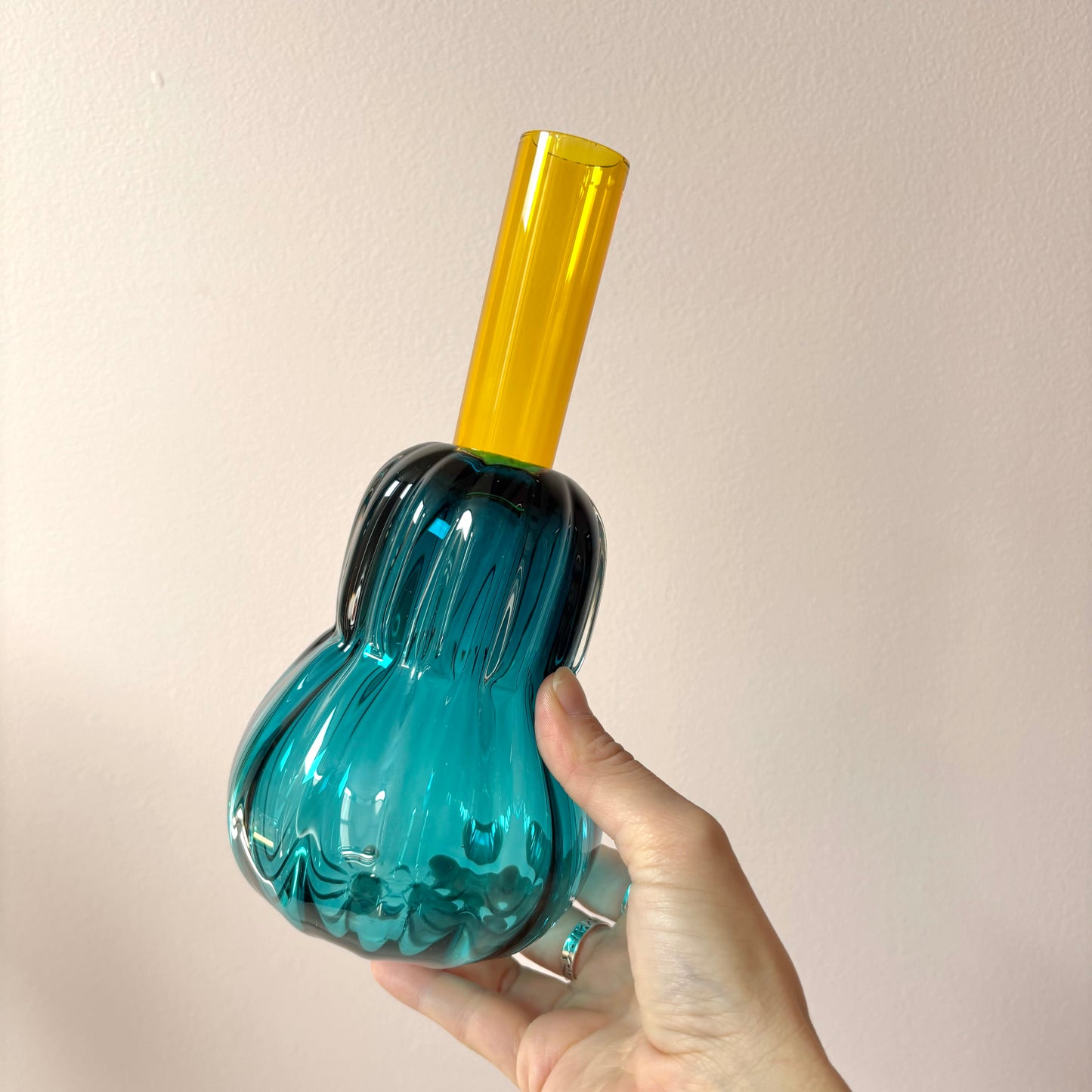 Vintage Glass Jewel Bud Vase By Chatham Glass Co.