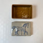 Vintage Folk Art Stoneware Horse Box
